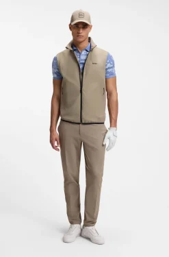Water-repellent gilet with four-way stretch