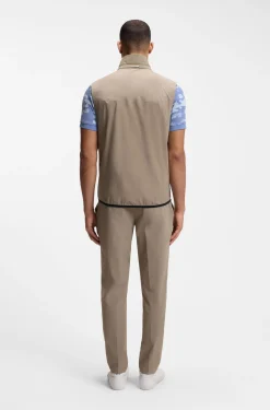 Water-repellent gilet with four-way stretch