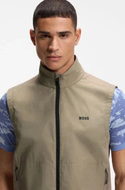 Water-repellent gilet with four-way stretch