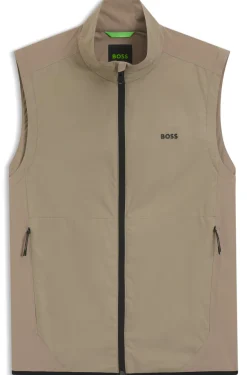 Water-repellent gilet with four-way stretch