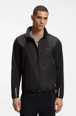 Water-repellent jacket in four-way stretch fabric