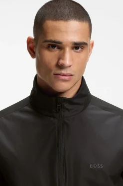 Water-repellent jacket in four-way stretch fabric