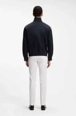 Water-repellent jacket in mercerised stretch cotton