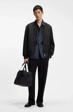 Water-repellent jacket in mixed materials