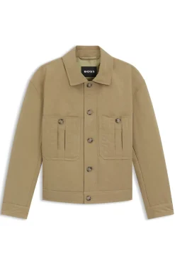 Water-repellent jacket in peached fabric