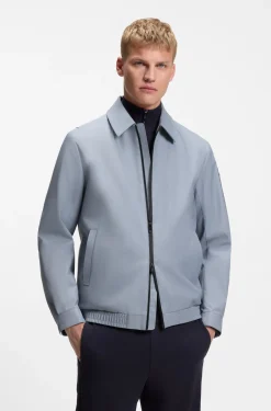 Water-repellent jacket in stretch material