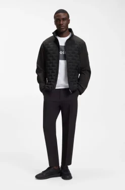 Water-repellent jacket with certified down filling