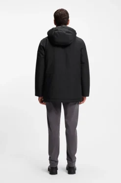 Water-repellent jacket with contrasting trims