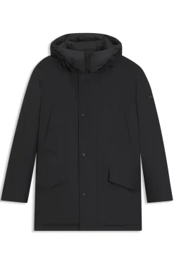 Water-repellent jacket with contrasting trims