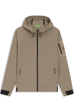 Water-repellent jacket with micro-waffle structure