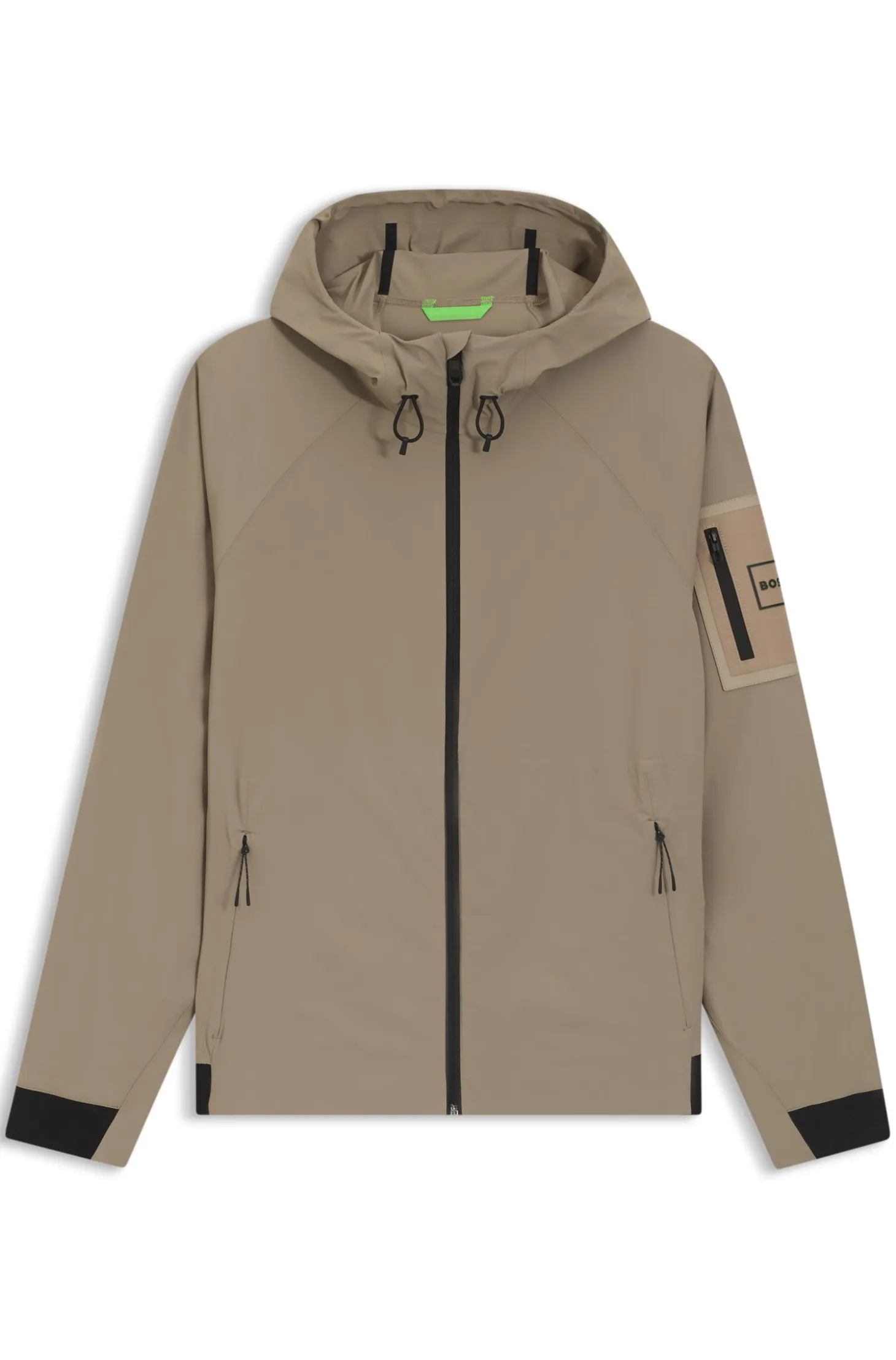 Water-repellent jacket with micro-waffle structure