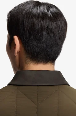 Water-repellent jacket with nubuck trims