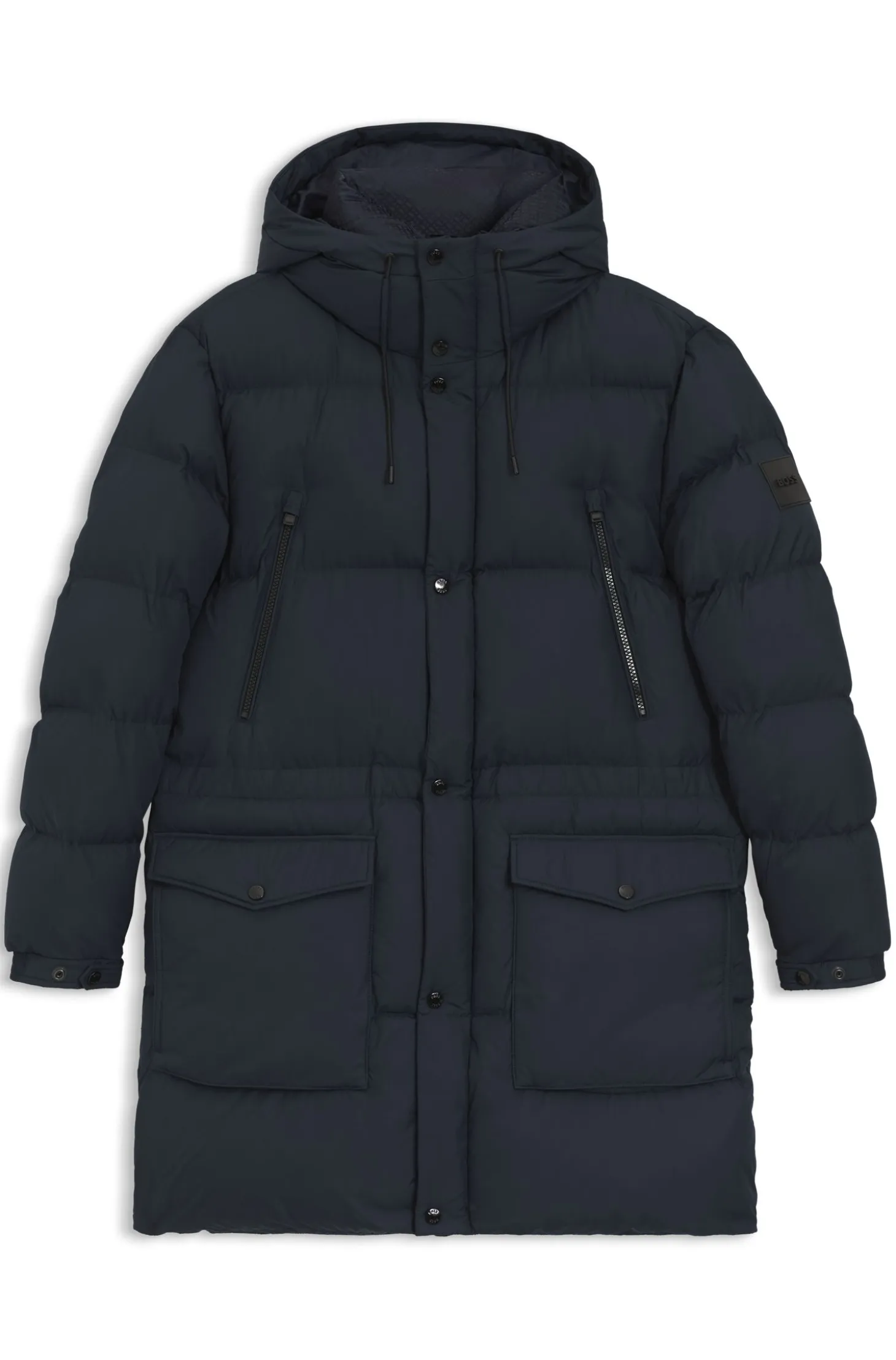 Water-repellent jacket with padding