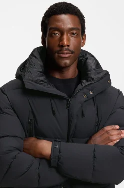 Water-repellent jacket with padding