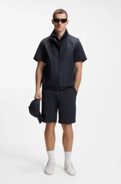 Water-repellent regular-fit shorts in quick-dry twill