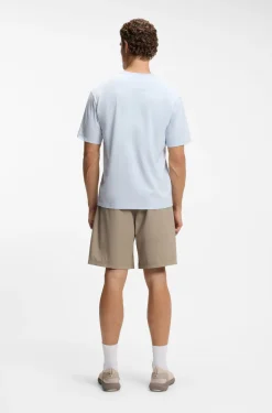 Water-repellent shorts in micro-waffle fabric