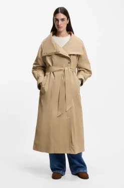 Water-repellent trench coat in an oversized fit