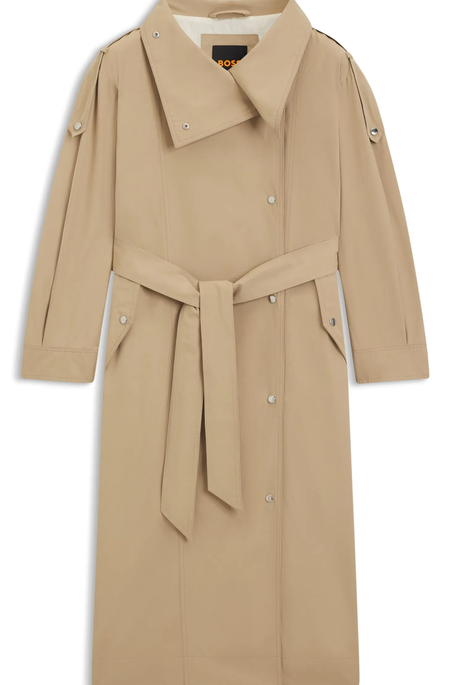 Water-repellent trench coat in an oversized fit