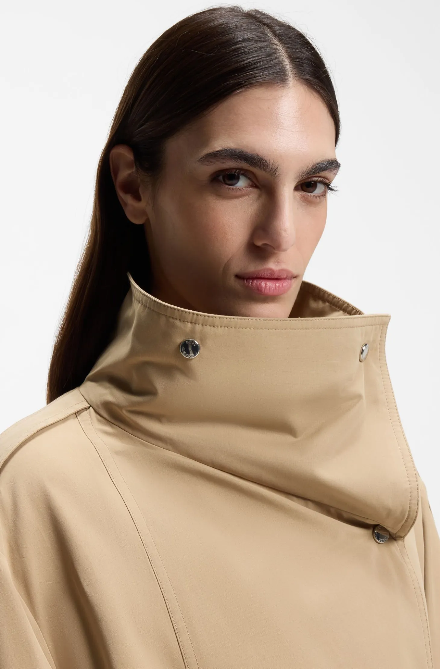 Water-repellent trench coat in an oversized fit