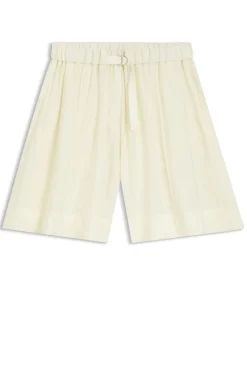 Wide-leg Bermuda shorts with elasticated waistband