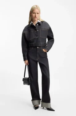Wide-leg jeans in Japanese selvedge denim
