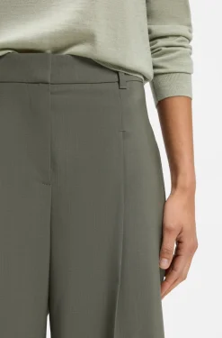 Wide-leg trousers in Italian virgin wool