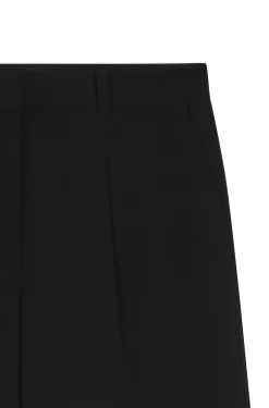 Wide-leg trousers in stretch fabric