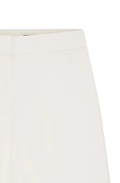 Wide-leg trousers in stretch fabric