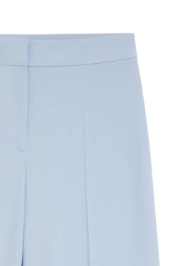 Wide-leg trousers in stretch fabric