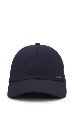 Wool-blend cap with logo lettering