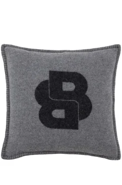 Wool-blend cushion cover with Double B monogram