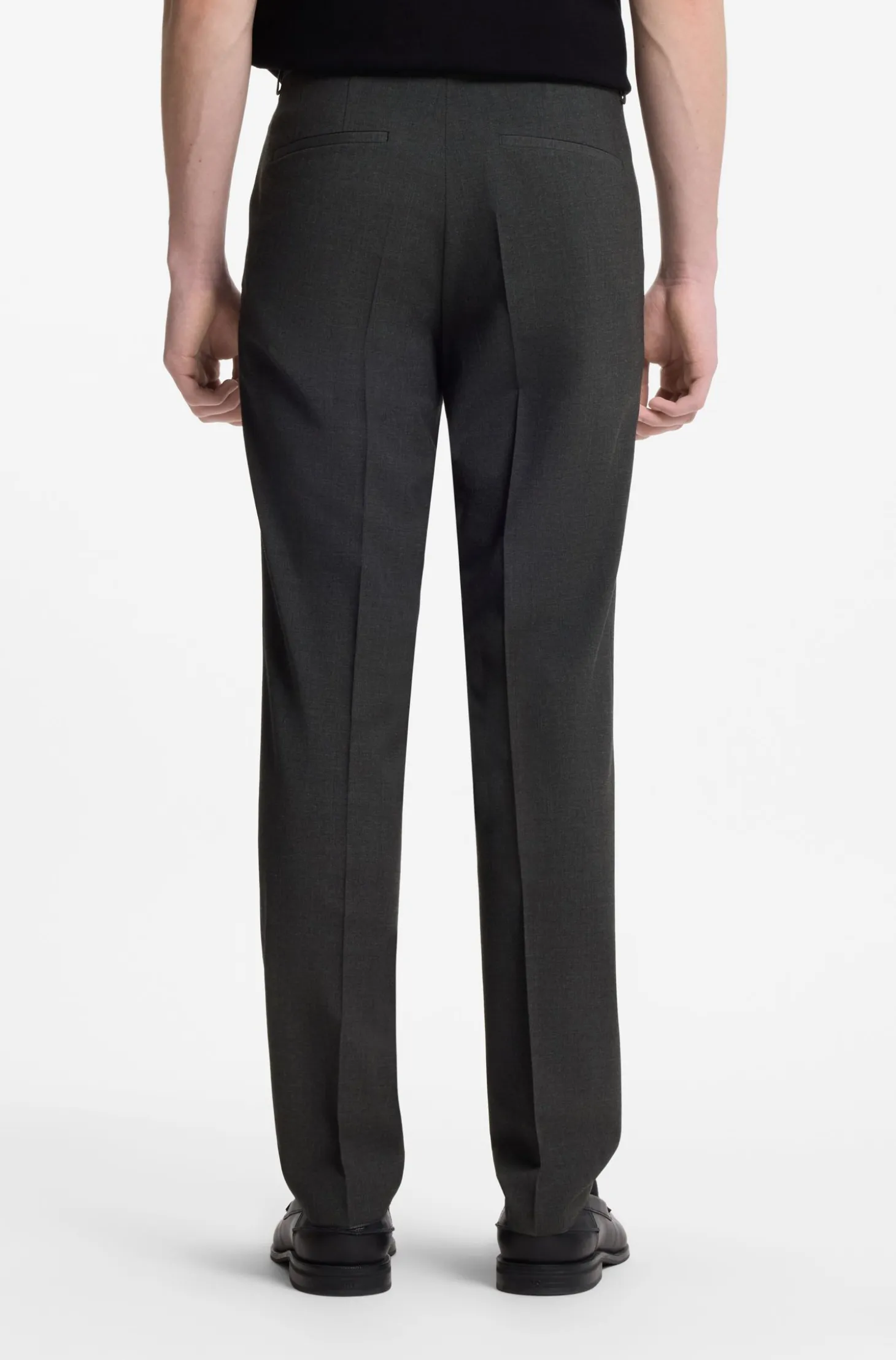 Wool-blend two-piece extra-slim-fit suit