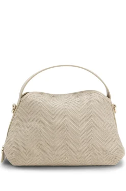 Woven crossbody bag with Double B monogram
