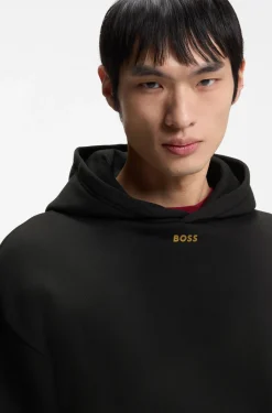 Year of the Horse Cotton-terry hoodie with logo artwork