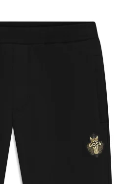 Year of the Horse Cotton-terry tracksuit bottoms with logo artwork