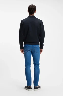 Zip-up sweatshirt with padded front
