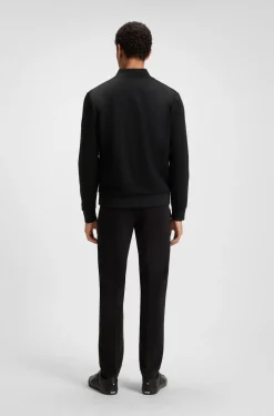 Zip-up sweatshirt with padded front